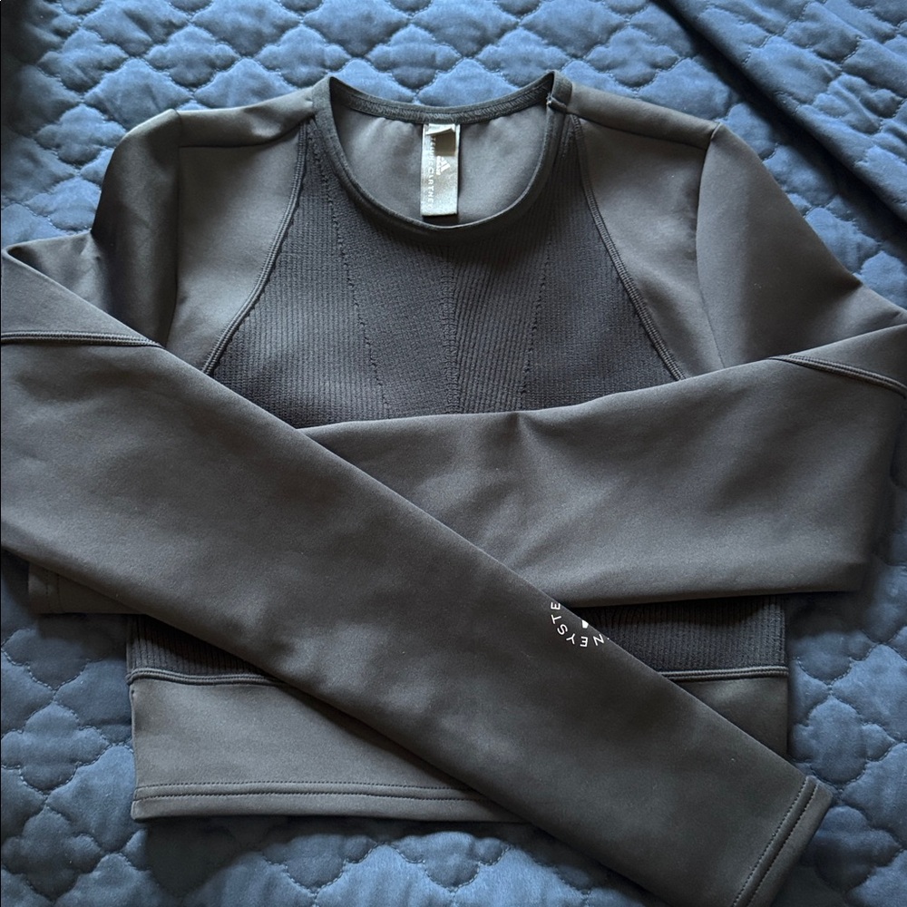 New!Adidas by Stella McCartney Black Long Sleeve Top